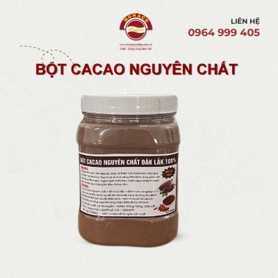 Bột cacao nguyên chất 100% từ hạt cacao