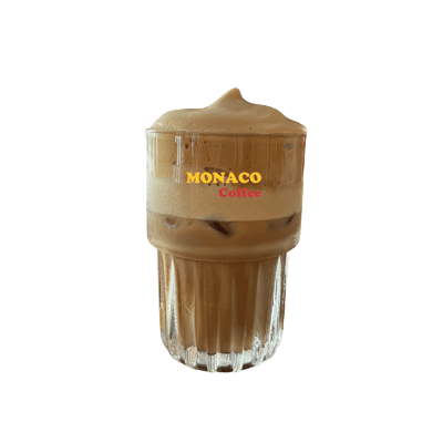 Iced milk coffee