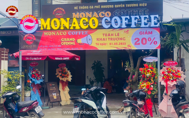 Mở quán cafe nhỏ cùng Monaco Coffee.